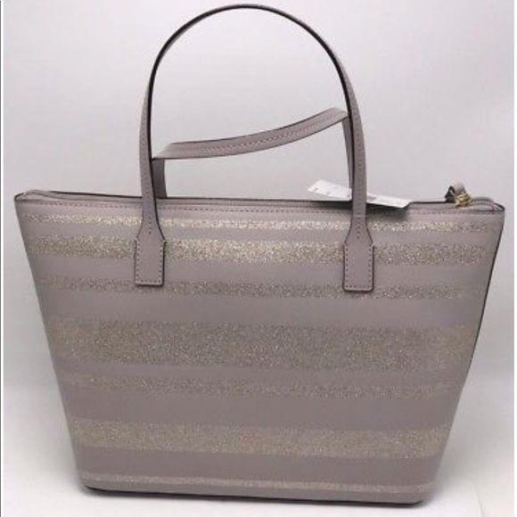 Kate Spade sparkly striped bag - Picture 2 of 6